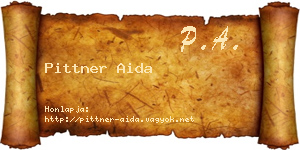 Pittner Aida névjegykártya